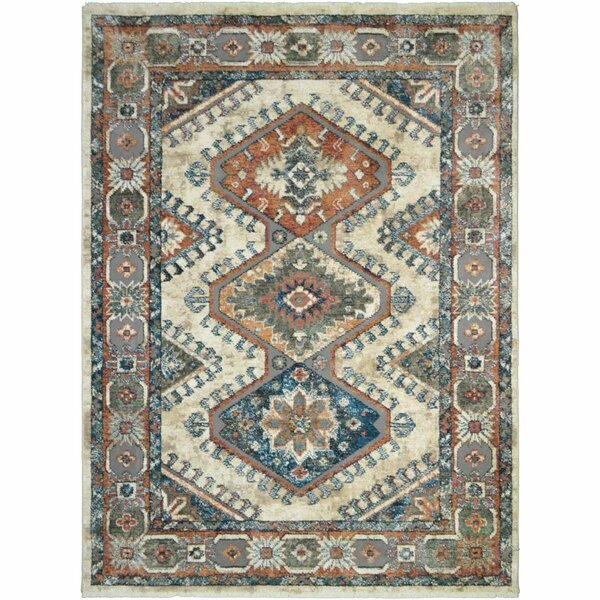 Sleep Ez 2 ft. 1 in. x 3 ft. 3 in. Oxford Sahara Area Rug, Beige SL1841141